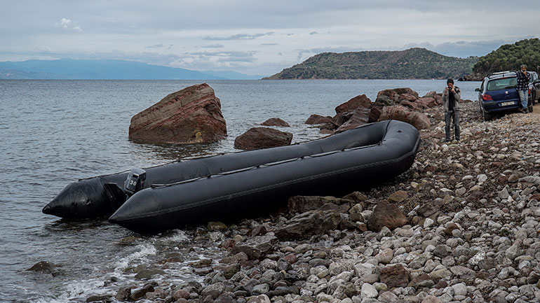 Μυτιλήνη: Με πλαστική βάρκα έφτασαν 27 Αφρικανοί
