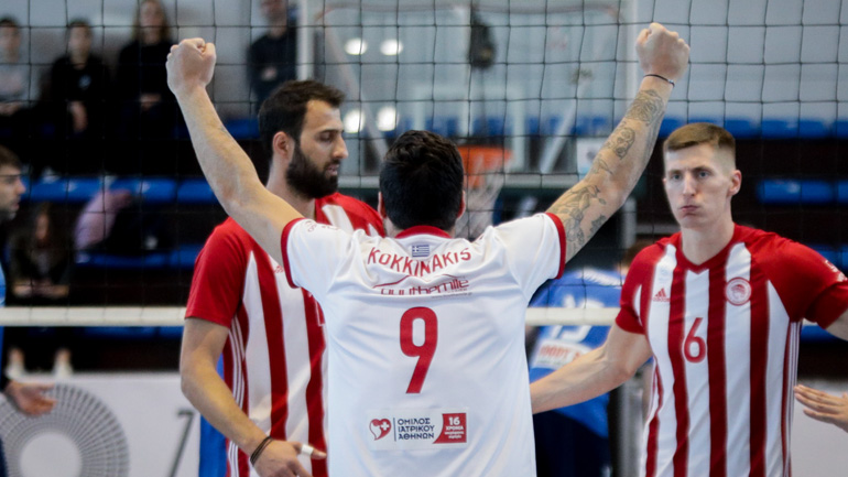 Volley League: «Καθαρή» νίκη του Ολυμπιακού στο «Ζηρίνειο», 3-0 την Κηφισιά