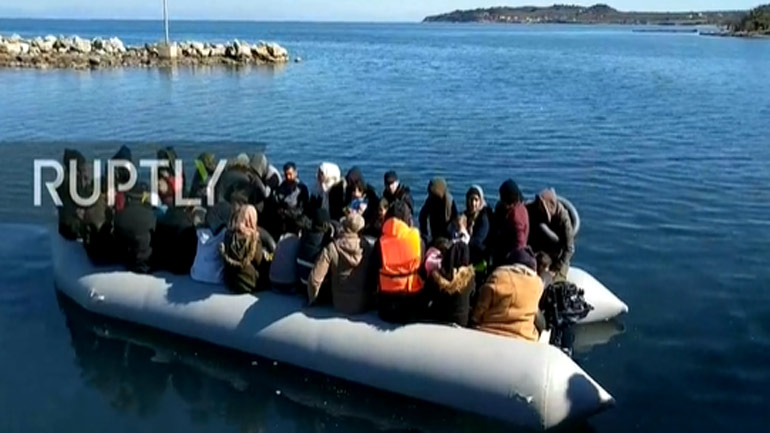 Μετανάστες αποβιβάζονται στις ακτές της Μυτιλήνης – Ένταση με τους κατοίκους