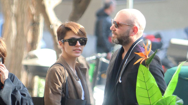 Κάτια Ταραμπάνκο-Γιώργος Λάγιος: Πρωινή βόλτα στο Κολωνάκι