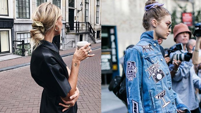 Τα scrunchies επιστρέφουν από τα 90s για να δημιουργήσετε τα πιο girly hair looks