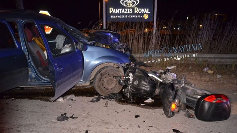 Τραγωδία στην Αργολίδα: Νεαρός μοτοσικλετιστής σκοτώθηκε σε τροχαίο στη Νέα Κίο