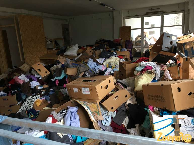 Σε αυτή την κατάσταση βρίσκονται οι αποθηκευτικοί χώρου του κέντρου