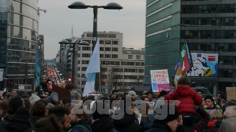 Βρυξέλλες: Συγκέντρωση κατά των κλειστών συνόρων