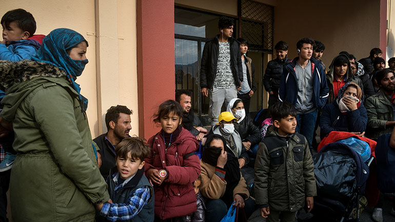 Μυτιλήνη: Συνολικά 80 μετανάστες μεταφέρθηκαν στο αρματαγωγό «Ρόδος»