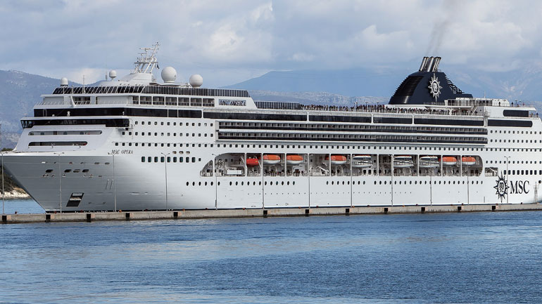 Αγκυροβόλησε στην Κέρκυρα το MSC Opera – Αποβιβάστηκαν όλοι οι επιβάτες