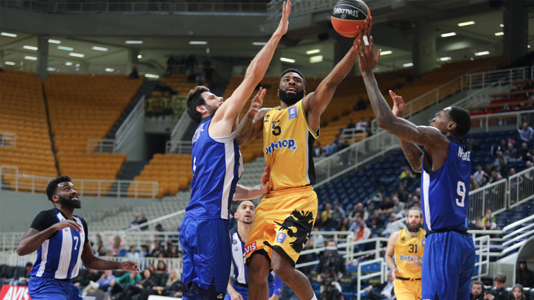 Άνετη νίκη για την ΑΕΚ, 86-61 τον Ηρακλή