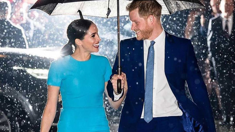 Η πρώτη εμφάνιση των Harry και Meghan μετά το Megxit έγινε ένα ρομαντικό σκίτσο!