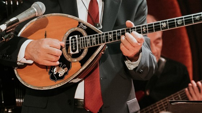 To μπουζούκι που εκλάπη, χαρακτηριστικό του οποίου είναι η φιγούρα πεταλούδας