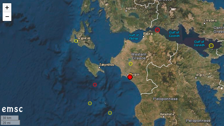 Σεισμός 4,1 Ρίχτερ στον Πύργο