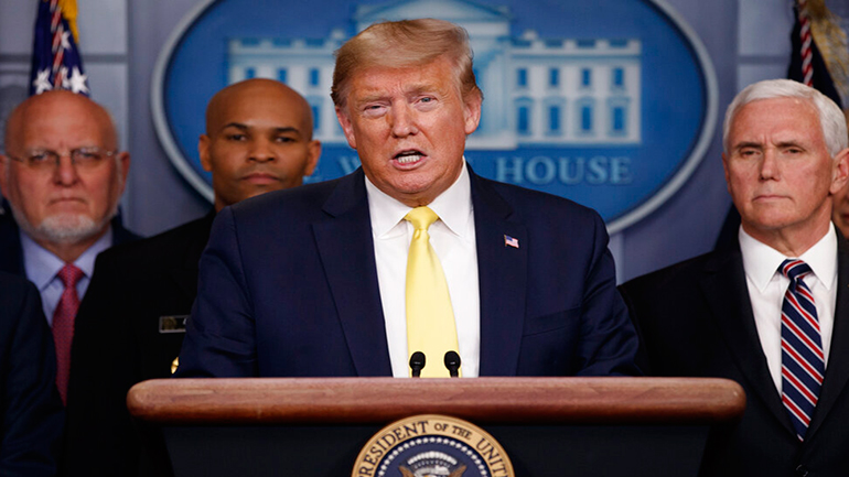 Κορωνοϊός: Ο πρόεδρος Τραμπ αναγγέλλει μέτρα ανακούφισης της οικονομίας