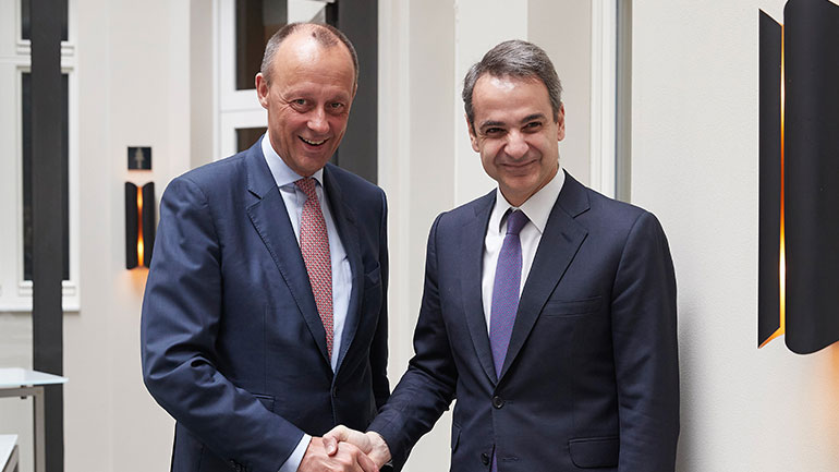 Βερολίνο: Με πολιτικούς και οικονομικούς παράγοντες ήρθε σε επαφή ο Μητσοτάκης