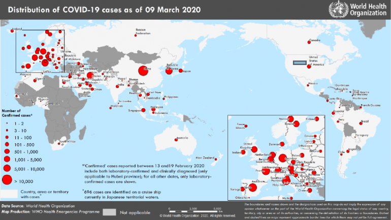 COVID-19: Τα κρούσματα σε όλο τον κόσμο – Οδηγίες προς ταξιδιώτες