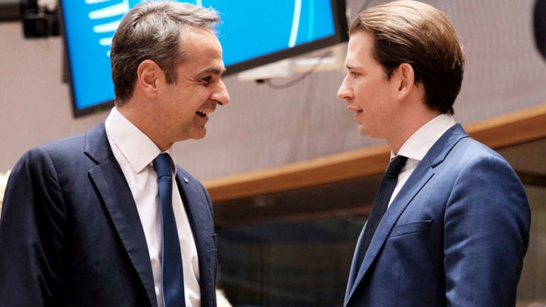 Συνάντηση Μητσοτάκη-Κουρτς το απόγευμα στη Βιέννη