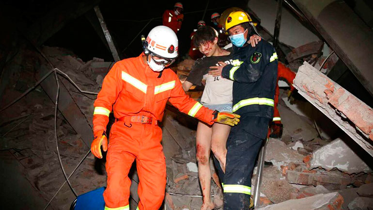 Κίνα: Στους 26 οι νεκροί από την κατάρρευση ξενοδοχείου που χρησιμοποιούνταν για πολίτες με κορωνοϊό