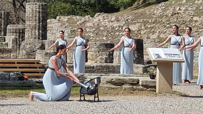 Χωρίς προβλήματα η τελική πρόβα για την Τελετή Αφής της Ολυμπιακής Φλόγας