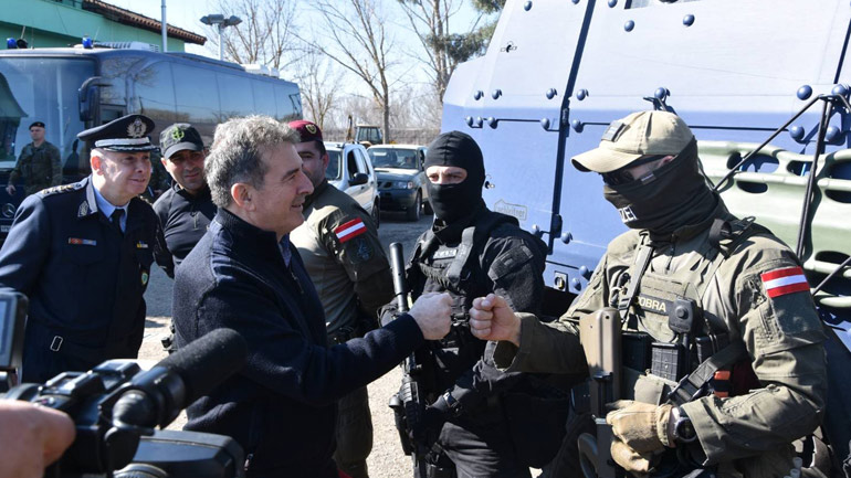 Ο Μιχάλης Χρυσοχοΐδης και ο Εκτελεστικός Διευθυντής του FRONTEX Fabrice Leggeri στον Έβρο