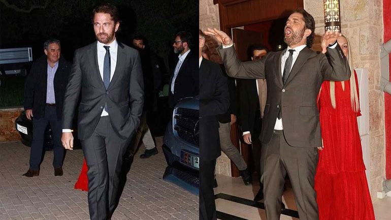 Gerard Butler: Φωτογραφίες από το δείπνο προς τιμήν του Χολιγουντιανού ηθοποιού στη Σπάρτη
