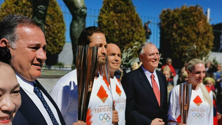 Διεκόπη η Ολυμπιακή Λαμπαδηδρομία