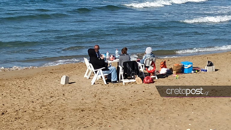 Κρήτη: Η καραντίνα πήγε…παραλία