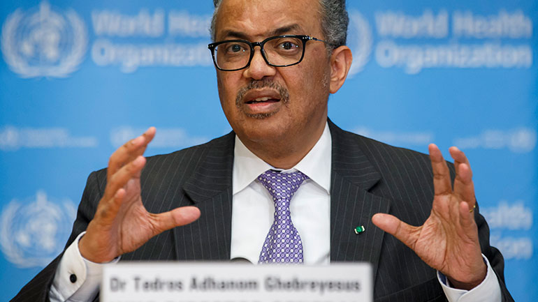 Εχθρός της ανθρωπότητας ο νέος κορωνοϊός, δηλώνει ο επικεφαλής του Παγκόσμιου Οργανισμού Υγείας
