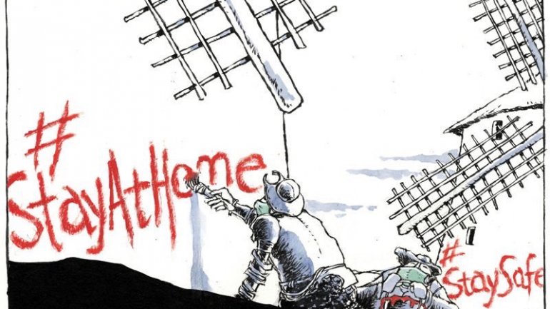 ANTIVIRUS, ένα σκίτσο ευαισθητοποίησης από τον Μιχάλη Κουντούρη