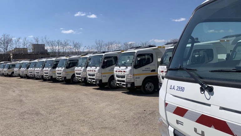 Δεκάδες νέα πλυστικά οχήματα και υδροφόρες για καθαριότητα-απολύμανση στον Δήμο Αθηναίων