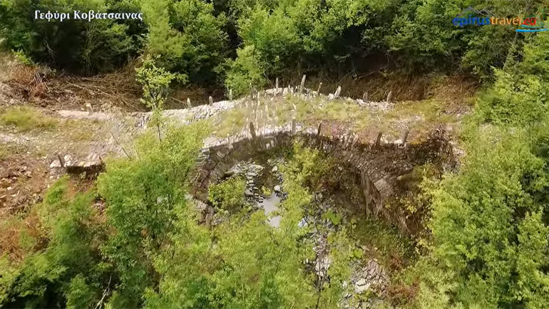 Τα πέτρινα γεφύρια στο Τσεπέλοβο απο ψηλά
