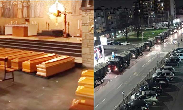 Αν αυτή η εικόνα από την Ιταλία με το στρατό να μεταφέρει δεκάδες φέρετρα με θύματα του COVID-19 δεν σας προβληματίζει τότε είστε άξιοι της μοίρας σας… 