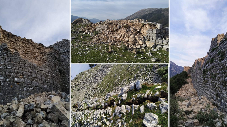 Σοβαρές ζημιές στο κάστρο της Κιάφας από τον σεισμό – Τι λέει ο πρόεδρος της κοινότητας