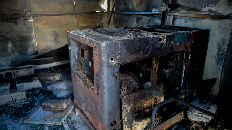 Πυρκαγιά κατέστρεψε τις εγκαταστάσεις ΜΚΟ έξω από τον καταυλισμό της Μόριας