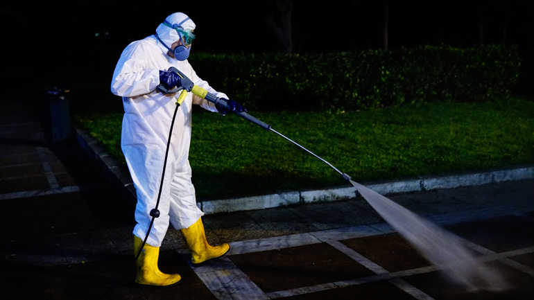 Θεσσαλονίκη: Σε εξάμηνη απολύμανση κάδων, δρόμων και αστικού εξοπλισμού προχωρά ο δήμος Νεάπολης-Συκεών Θεσσαλονίκη: Σε εξάμηνη απολύμανση κάδων, δρόμων και αστικού εξοπλισμού προχωρά ο δήμος Νεάπολης-Συκεών