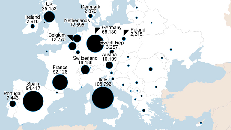 Τα «μαθηματικά» της παγκόσμιας πανδημίας του κορωνοϊού σε εικόνες