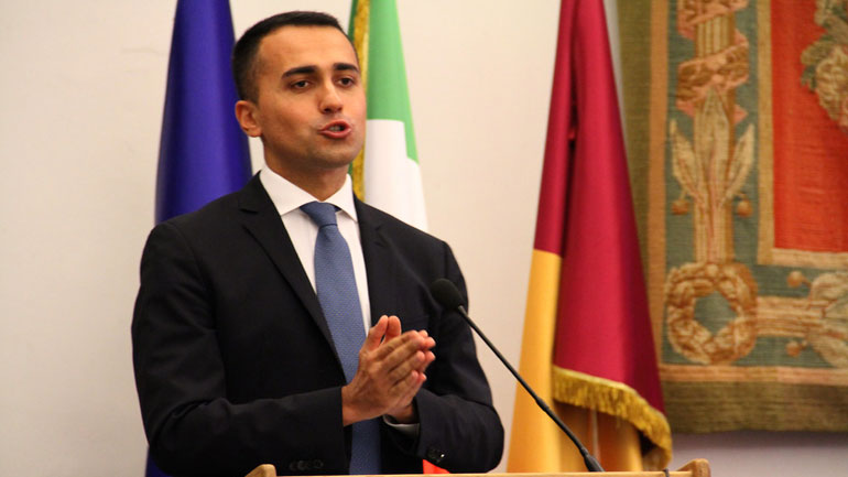 Λουίτζι Ντι Μάιο:  Εξέφρασε την εκτίμησή του για την συμπαράσταση της Ελλάδας