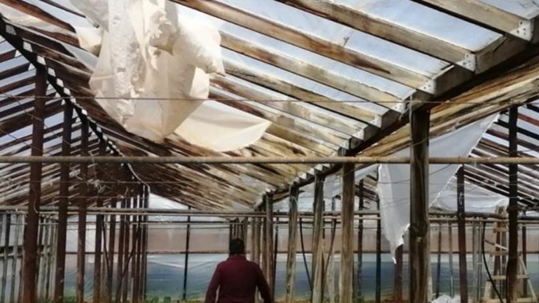 Ιεράπετρα: Ζημιές σε θερμοκήπια από τους θυελλώδεις ανέμους