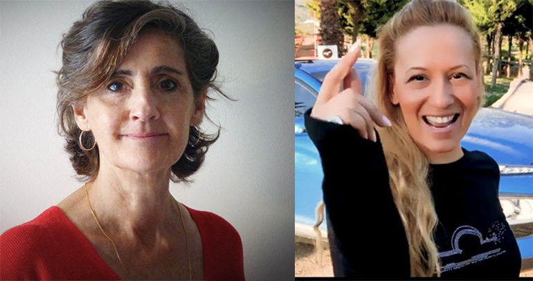 Η Marta García (αριστερά) και η Αριάδνη Γερασιμίδου
