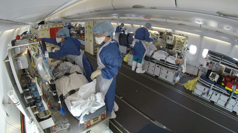 Βρετανία: Οργάνωση προτείνει τα καθηλωμένα αεροσκάφη να χρησιμοποιηθούν ως θάλαμοι εντατικής θεραπείας Βρετανία: Οργάνωση προτείνει τα καθηλωμένα αεροσκάφη να χρησιμοποιηθούν ως θάλαμοι εντατικής θεραπείας