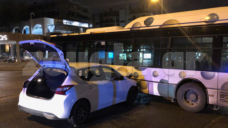 Τροχαίο ατύχημα με λεωφορείο – Έκλεισε η κάθοδος της Κηφισίας