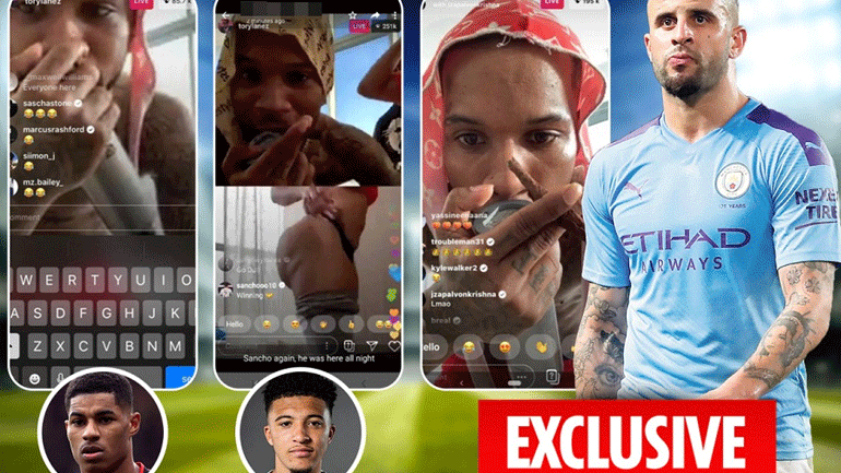 Τέσσερις Άγγλοι διεθνείς παίκτες παρακολούθησαν στριπτίζ σε live streaming!