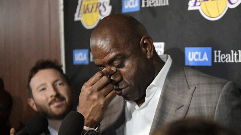 Μάτζικ Τζόνσον: «Το πρωτάθλημα θα αρχίσει ξανά χωρίς φιλάθλους, οι παίκτες θα προσαρμοστούν»