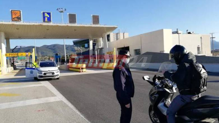 Μπλόκα της ΕΛ.ΑΣ. στις εξόδους της Πάτρας