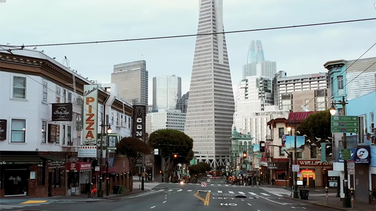 Το φημισμένο Σαν Φρανσίσκο στην εποχή της πανδημίας, από ψηλά