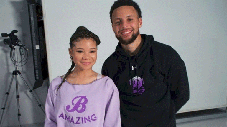 Ο Στέφεν Κάρι και η Στορμ Ριντ συνεργάστηκαν για μία σειρά ταινιών μικρού μήκους