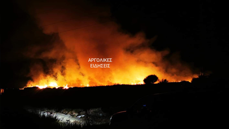Μεγάλη πυρκαγιά στο Άργος