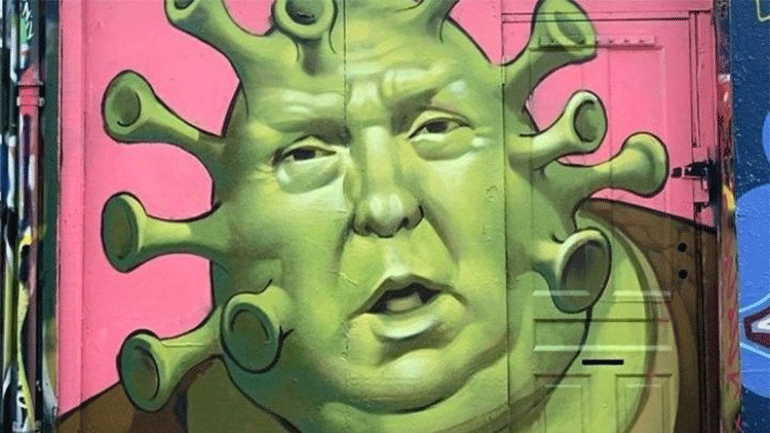 Καλλιτέχνες δρόμου «αντιδρούν» σε έναν κόσμο πανδημίας