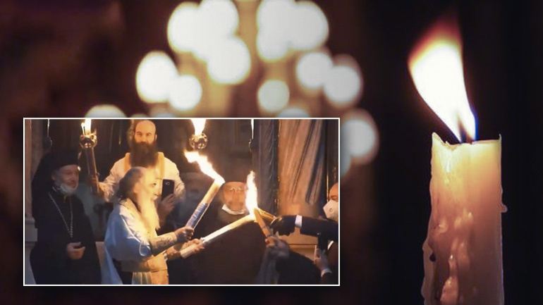 Εγένετο Φως στον Πανάγιο Τάφο