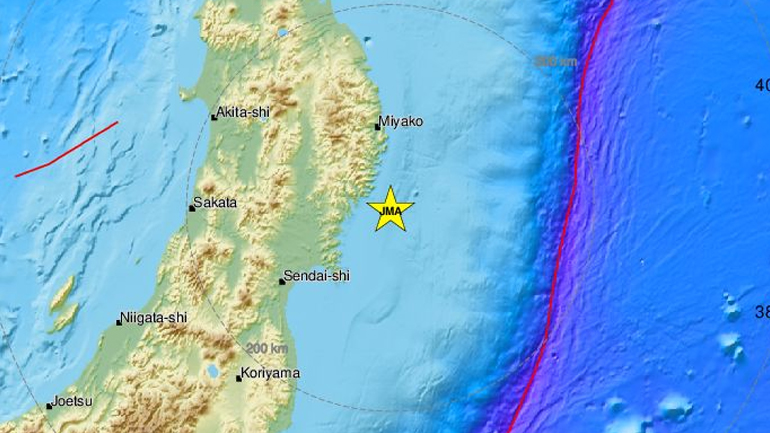 Σεισμική δόνηση 6,4R στην Ιαπωνία