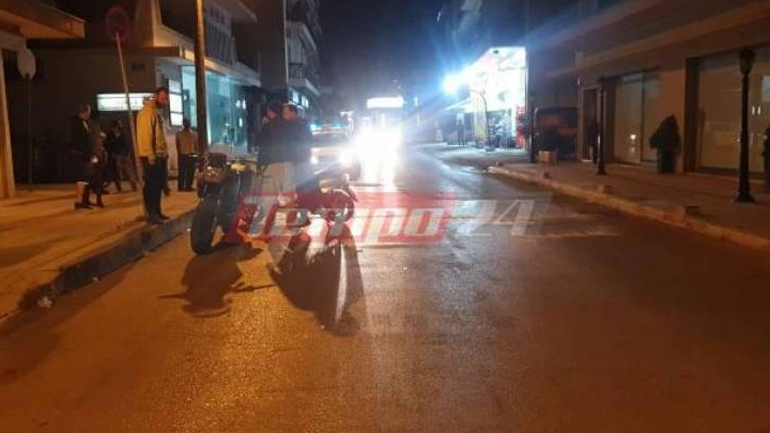 Πάτρα: Επεισοδιακό τροχαίο με τραυματισμό οδηγού μηχανής