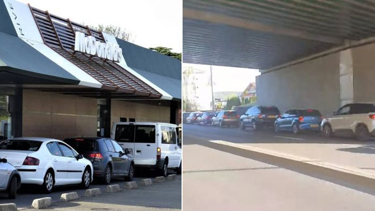 Τεράστια ουρά στο McDrive