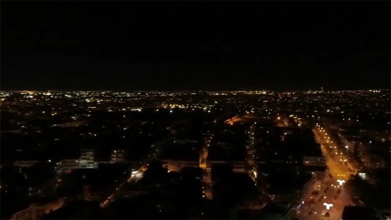 Η πρωτοφανής στιγμή της Ανάστασης στη Θεσσαλονίκη όπως καταγράφηκε από drone